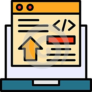 Frontend Development Vector Icon Design