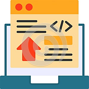 Frontend Development Vector Icon Design