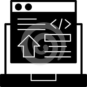 Frontend Development Vector Icon Design