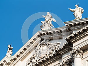 fronton of Duomo Nuovo in Bescia city