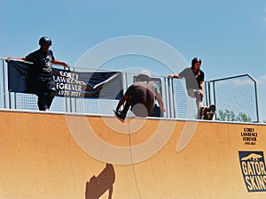 Frontside Indy Air on New Vert Ramp