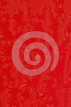 Frost Iceflower on red