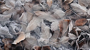 Frost Leaves: Layered Mesh Of Light Bronze And Gray