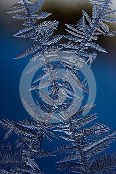 Frost on Window Glass â€“ Winter Weather