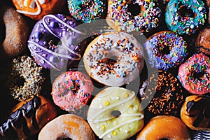 Frosted donuts with sprinkles 2