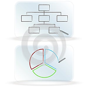 Frosted Glass Dry Erase Board Charts