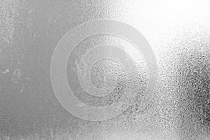 Frosted glass texture with water drops & steam