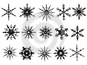 Frosted Snowflake Elements 3