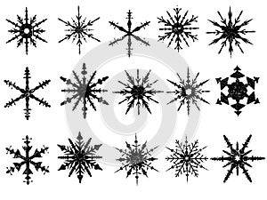 Frosted Snowflake Elements 4