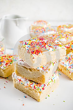 Frosted Sugar Cookie Bars