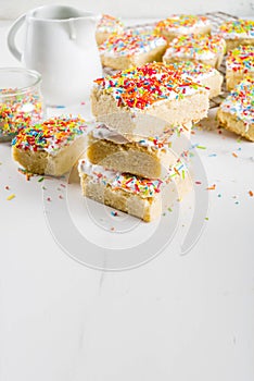 Frosted Sugar Cookie Bars