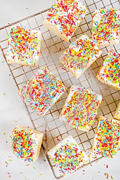 Frosted Sugar Cookie Bars