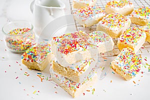 Frosted Sugar Cookie Bars