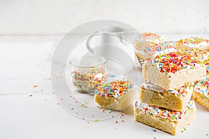 Frosted Sugar Cookie Bars