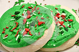 Frosted sugar cookies