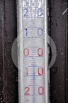 Frosted thermometer