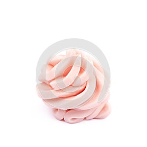 Frosting cream swirl isolated