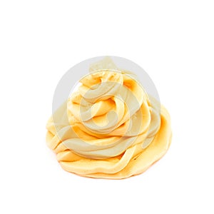 Frosting cream swirl isolated