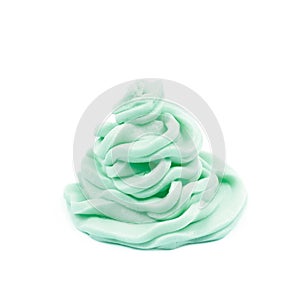 Frosting cream swirl isolated