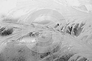 Frostwork on a window glass