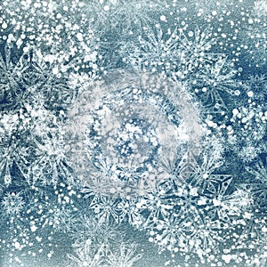 Frosty blue background