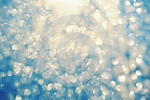 Frosty bokeh glitter sparkle abstract background