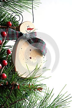 Frosty christmas ornament