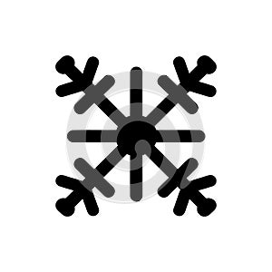 Frosty flurry snowflake icon