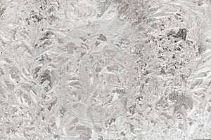 cold patterns on the glass