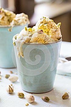 Frosty Pistachio Semifreddo