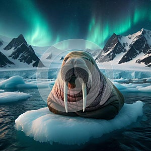 Frosty Sentinel - Walrus in Arctic Watch