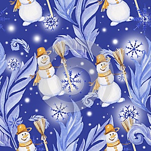 Frosty snowflake patterns christmas winter