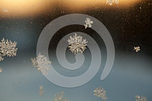 Frosty Window Abstract Background