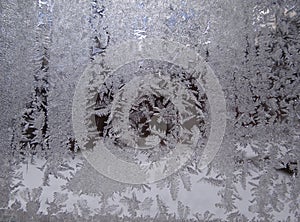 Frosty window background