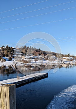 Frosty Winter Afternoon on Trent River, Hastings, Ontario