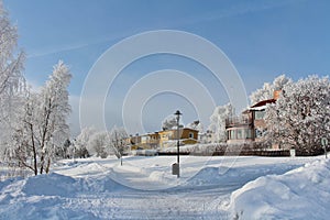 Frosty winter day in LuleÃ¥