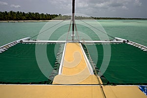 Froth cloudy boat photo