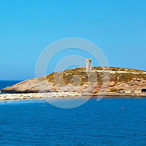 froth and foam greece from the boat islands in mediterranean se