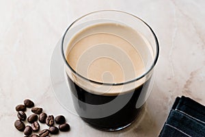 Frothy Cold Brew Nitro Coffee with Beans Ready to Drink