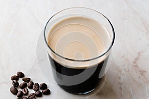 Frothy Cold Brew Nitro Coffee with Beans Ready to Drink