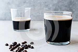 Frothy Cold Brew Nitro Coffee with Beans Ready to Drink