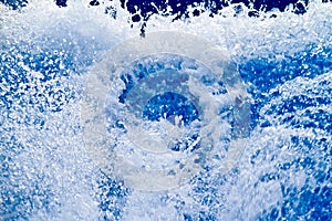 Frothy water splash abstract background