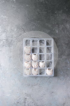 Frozen Asian steam dumplings