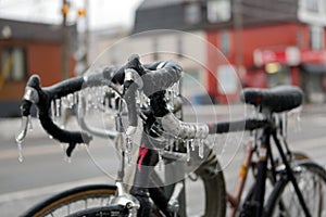 Frozen bicycle