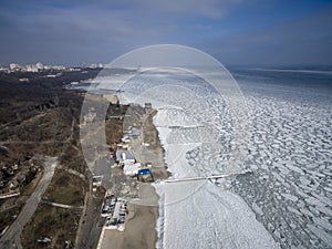 The Frozen Black Sea in Odessa Feb 2017