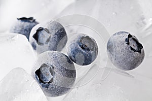 Frozen blueberries