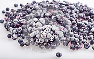 Frozen blueberries