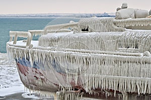 Frozen boat