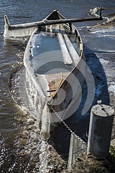 Frozen boat