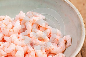 Frozen boild prawns